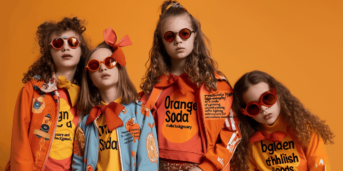 Popular color in spring and summer: orange juice sparkling color
